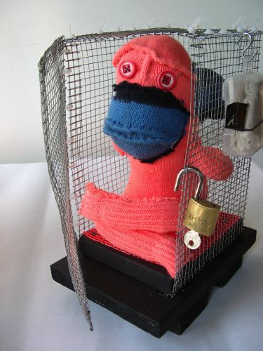my little prisoner (with hood and lock)