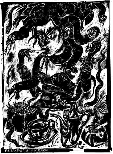 breakfast with medusa